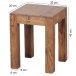 Beistelltisch in Braun - 35x35x45 (LxBxH)