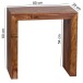 Beistelltisch in Braun - 36x60x60 (LxBxH)