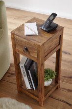 Beistelltisch in Braun - 30x30x68 (LxBxH)