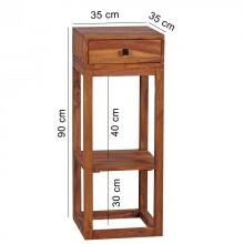 Beistelltisch in Braun - 35x35x90cm (LxBxH)