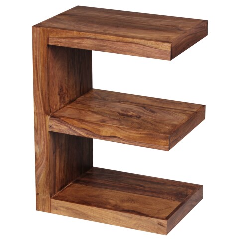 Beistelltisch in Braun aus Sheesham - 30x45x60cm (LxBxH)