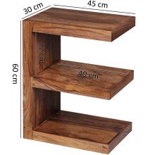 Beistelltisch in Braun aus Sheesham - 30x45x60cm (LxBxH)