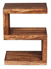 Beistelltisch in Braun aus Sheesham - 30x44x60cm (LxBxH)