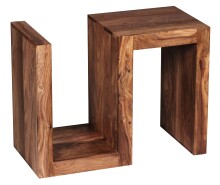 Beistelltisch in Braun aus Sheesham - 30x44x60cm (LxBxH)
