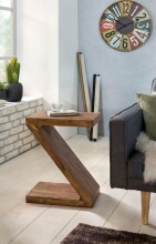 Beistelltisch in Braun aus Sheesham - 30x44x59cm (LxBxH)