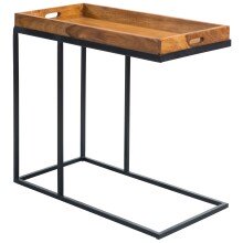 Beistelltisch in Braun - 34x70x65 (LxBxH)