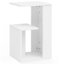 Beistelltisch in Weiß - 30x35x61cm (LxBxH)
