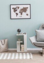 Beistelltisch in Weiß - 30x35x61cm (LxBxH)