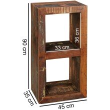 Bücherregal in Bunt - 45x35x90 (LxBxH)