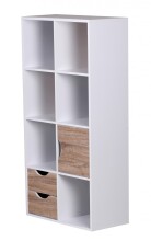 Bücherregal in Weiß - 60x29x120cm (LxBxH)