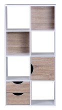 Bücherregal in Weiß - 60x29x120cm (LxBxH)