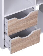 Bücherregal in Weiß - 60x29x120cm (LxBxH)