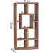 Bücherregal in Braun - 90x35x180 (LxBxH)