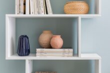 Bücherregal in Weiß - 70x24x191cm (LxBxH)