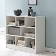 Bücherregal in Weiß - 80x30x69cm (LxBxH)