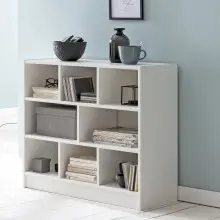 Bücherregal in Weiß - 80x30x69cm (LxBxH)