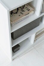 Bücherregal in Weiß - 80x30x69cm (LxBxH)