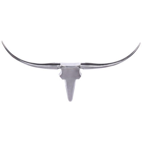 Dekogeweih in Silber aus Geweih: Aluminium - 125x10x60cm (LxBxH)