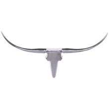 Dekogeweih in Silber aus Geweih: Aluminium - 125x10x60cm...