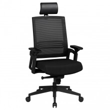 Bürostuhl in Schwarz aus Stoff 20.000 Scheuertouren...