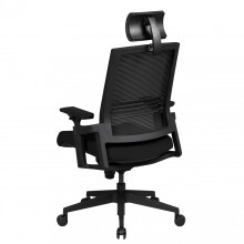 Bürostuhl in Schwarz aus Stoff 20.000 Scheuertouren - 60x65x128cm (LxBxH)