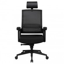 Bürostuhl in Schwarz aus Stoff 20.000 Scheuertouren - 60x65x128cm (LxBxH)