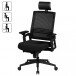 Bürostuhl in Schwarz aus Stoff 20.000 Scheuertouren - 60x65x128cm (LxBxH)