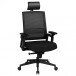 Bürostuhl in Schwarz aus Stoff 20.000 Scheuertouren - 60x65x128cm (LxBxH)