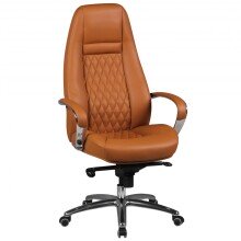 Bürostuhl in Braun aus Echtes Leder - 70x68x130cm...