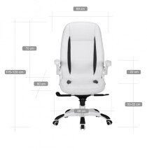 Bürostuhl in Weiß - 72x58x128cm (LxBxH)