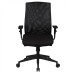 Bürostuhl in Schwarz aus Stoff - 65x65x113cm (LxBxH)