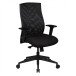Bürostuhl in Schwarz aus Stoff - 65x65x113cm (LxBxH)
