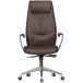 Bürostuhl in Braun aus Echtes Leder - 58x67x125cm (LxBxH)