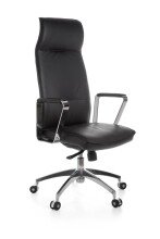 Bürostuhl in Schwarz aus Echtes Leder - 54x61x127cm...