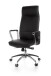 Bürostuhl in Schwarz aus Echtes Leder - 54x61x127cm (LxBxH)