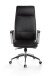Bürostuhl in Schwarz aus Echtes Leder - 54x61x127cm (LxBxH)