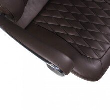 Bürostuhl in Braun aus Echtes Leder - 70x67x136cm (LxBxH)