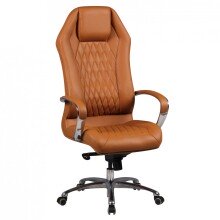 Bürostuhl in Braun aus Echtes Leder - 70x67x136cm...