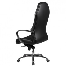 Bürostuhl in Schwarz aus Echtes Leder - 70x67x136cm (LxBxH)