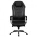 Bürostuhl in Schwarz aus Echtes Leder - 70x67x136cm (LxBxH)
