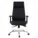 Bürostuhl in Schwarz aus Echtes Leder - 75x68x118cm (LxBxH)