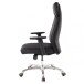 Bürostuhl in Schwarz aus Echtes Leder - 75x68x118cm (LxBxH)
