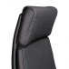Bürostuhl in Schwarz aus Echtes Leder - 75x68x118cm (LxBxH)
