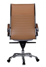 Bürostuhl in Braun aus Echtes Leder - 60x60x122cm (LxBxH)