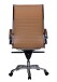 Bürostuhl in Braun aus Echtes Leder - 60x60x122cm (LxBxH)