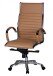 Bürostuhl in Braun aus Echtes Leder - 60x60x122cm (LxBxH)