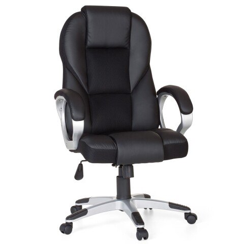 Bürostuhl in Schwarz - 57x63x119cm (LxBxH)