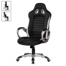 Bürostuhl in Schwarz - 67x66x131cm (LxBxH)