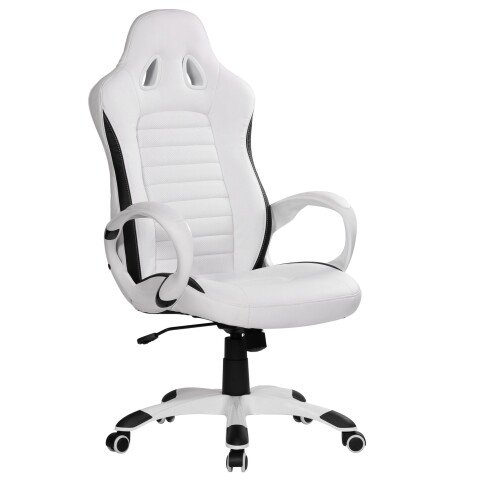 Bürostuhl in Weiß - 67x66x131cm (LxBxH)