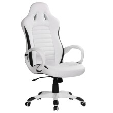Bürostuhl in Weiß - 67x66x131cm (LxBxH)